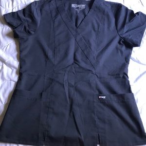 Greys Anatomy Gray Scrub Top